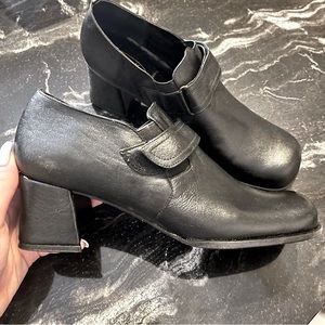 Brand new leather heel booties